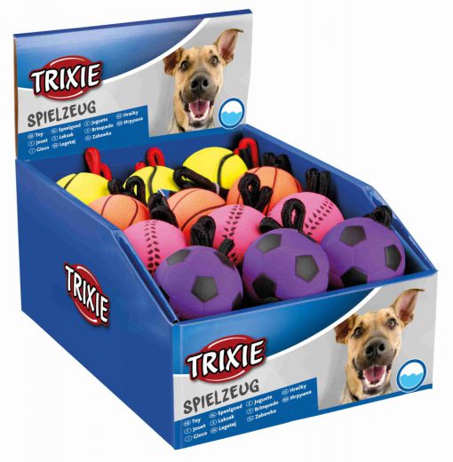 Trixie neon balls on rope